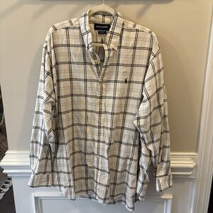 Ralph Lauren Golf Button Down Shirt Blake Men's XL Plaid Classic Preppy Casual